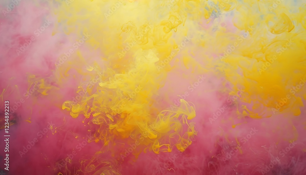 Fototapeta premium Fantasy cloudy sky with pastel gradient color, Abstract nature background