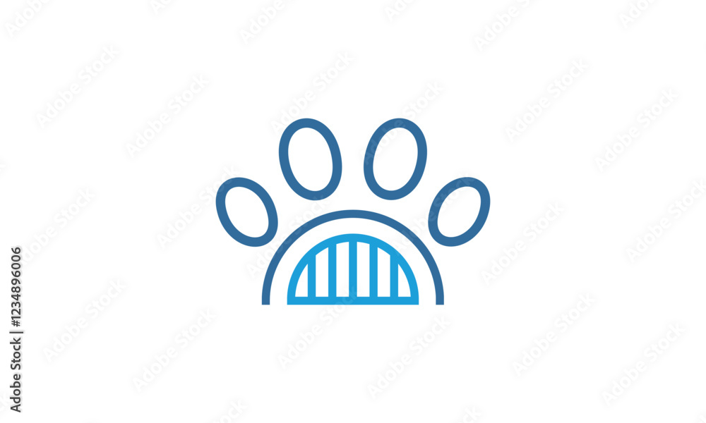 a graphic image with a quarantine theme for pets, on a white background. vector graphic base. a graphic image with a quarantine theme for pets, on a white background. vector graphic base.