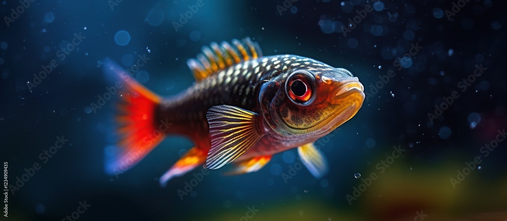 Small fish swimming Generative AI Small fish swimming Generative AI