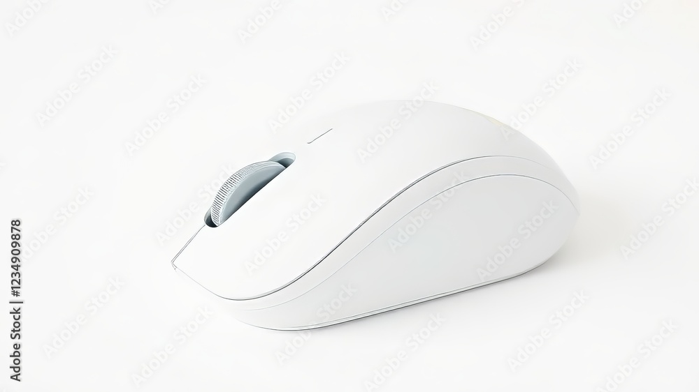 White Computer Mouse - High Resolution Studio Shot White Computer Mouse - High Resolution Studio Shot
