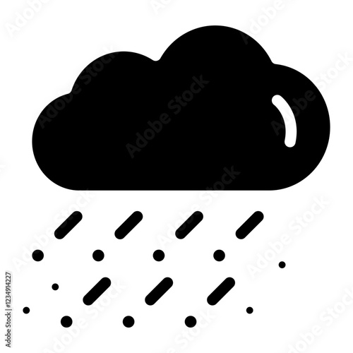 Hail vector icon style