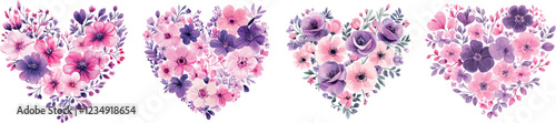 beautiful watercolor illustration of pink roses in heart shaped box, perfect for Valentine Day. vibrant colors and delicate details evoke feelings of love and affection
