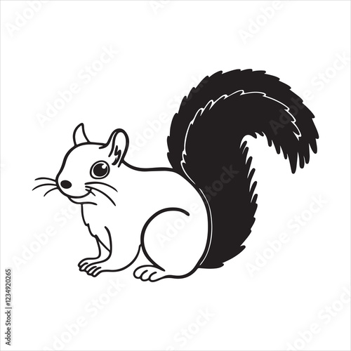 Adorable Red Squirrel in Its Natural Habitat