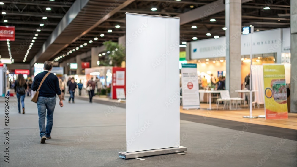 custom made wallpaper toronto digitalBlank Roll Up Banner in Trade Show, Mockup, Advertising, Exhibition Exhibition Banner, Trade Show