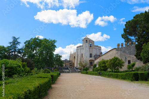 Photos Walls of Convent of Christ in Tomar, Portugal
The Convent of Christ (Mosteiro de Cristo) is a former Catholic convent in Tomar, Portugal