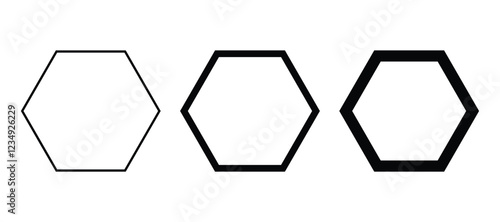 Random polygon contour frame, border element