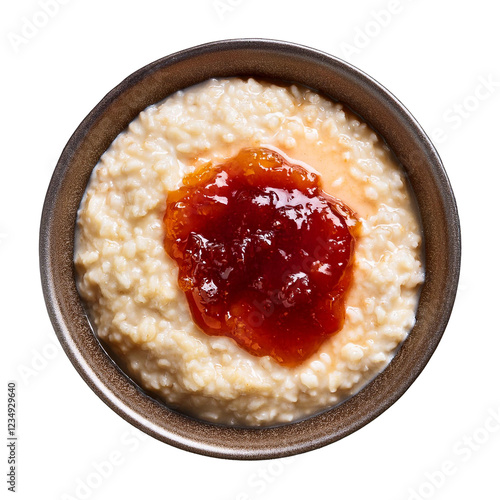 Obraz na płótnie bowl of porridge with jam w salonie
