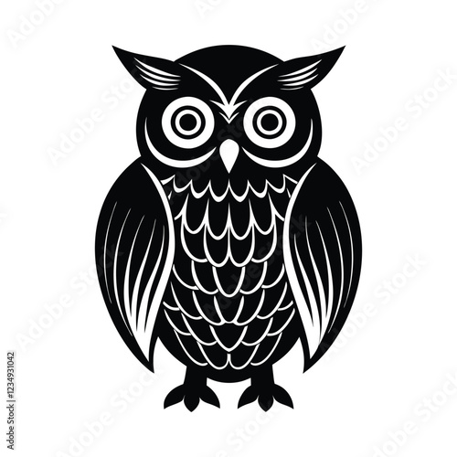 owl of a silhouette art
