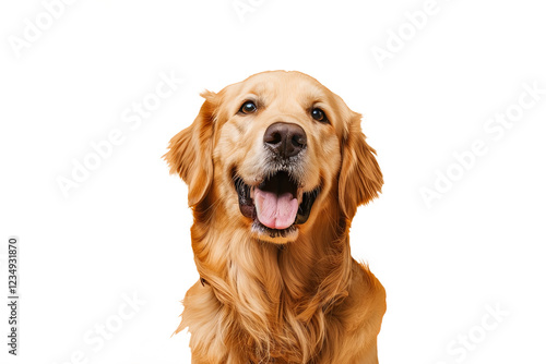 Close up of a golden retriever