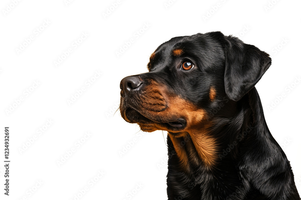 Close up of a rottweiler Close up of a rottweiler