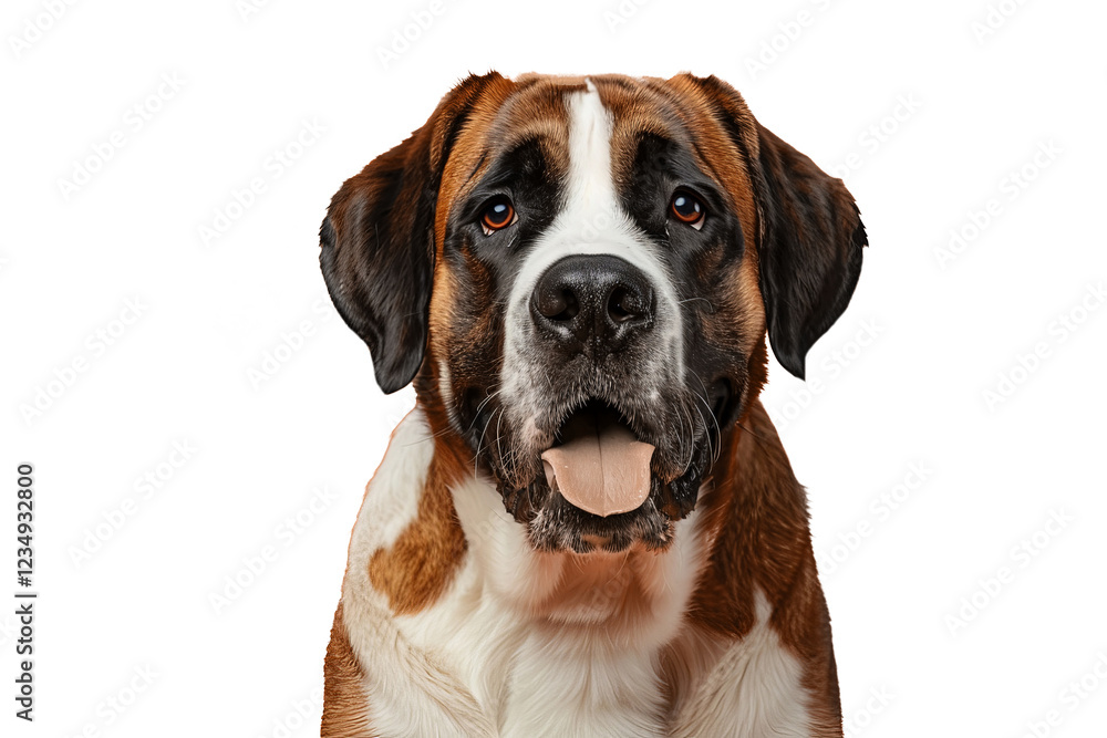 Close up of a saint bernard Close up of a saint bernard