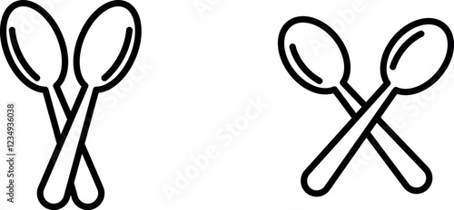  Simple and Functional Spoons Icon for Dining, Kitchen, and Utensils