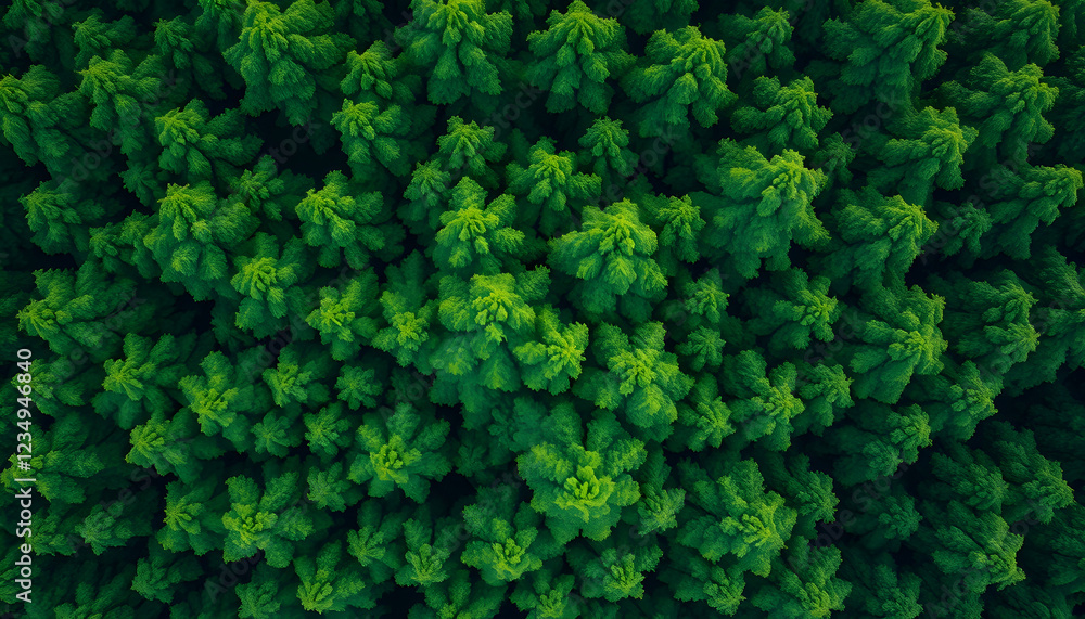 Green Forest Canopy, Aerial View, Nature Background, Trees Green Forest Canopy, Aerial View, Nature Background, Trees