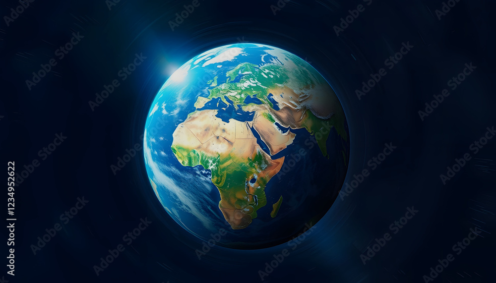 Abstraction of realistic world globe spinning slowly animation. Animation. Planet earth from space. Full revolution of the planet around its axis, pop-art, with white tones Abstraction of realistic world globe spinning slowly animation. Animation. Planet earth from space. Full revolution of the planet around its axis, pop-art, with white tones