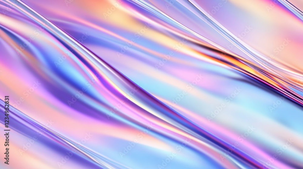 Abstract colorful wave pattern flowing softly, creating a serene atmosphere with pastel hues Abstract colorful wave pattern flowing softly, creating a serene atmosphere with pastel hues