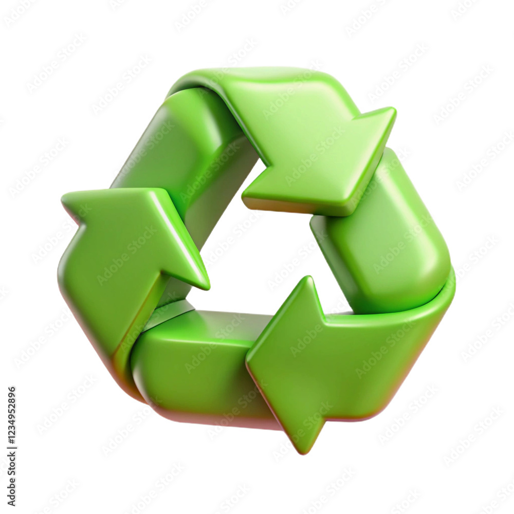 Fototapeta premium Recycling Icon Design Representing Eco-Friendly Waste Management and Sustainable Environmental Practices