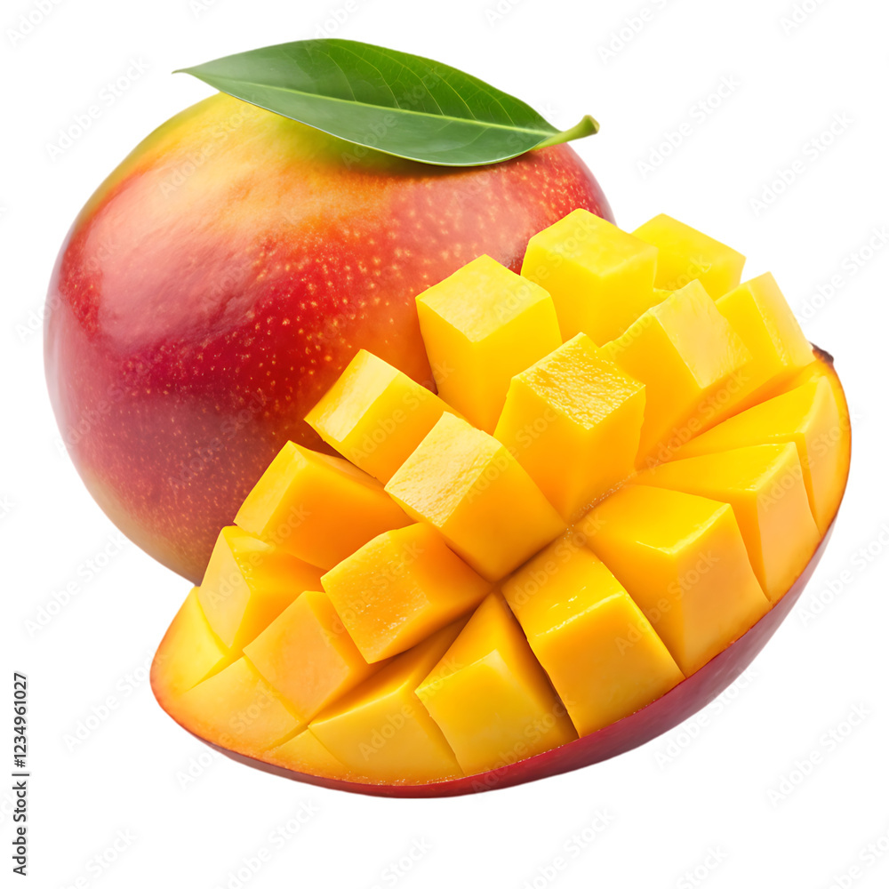 mango on white background mango on white background