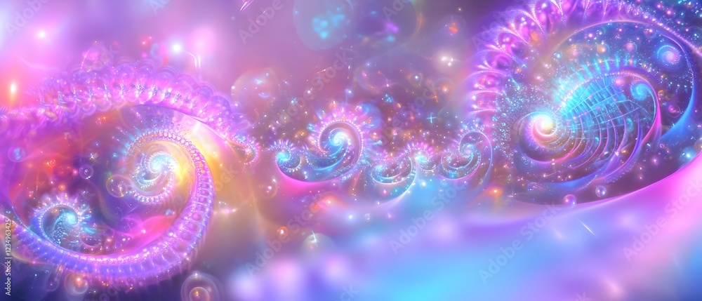 A colorful spiral with a purple background A colorful spiral with a purple background