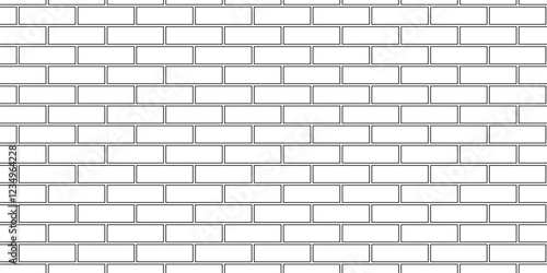 abstract vector empty stucco masonry pavement floor and wall limestone brickwork concrete texture. Urban white, black line cement rough row wallpaper abstract background.