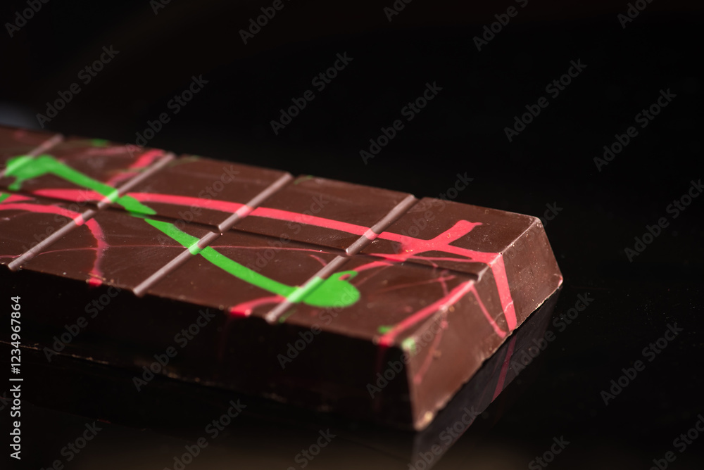 Artistic Chocolate Bar with Abstract Designs