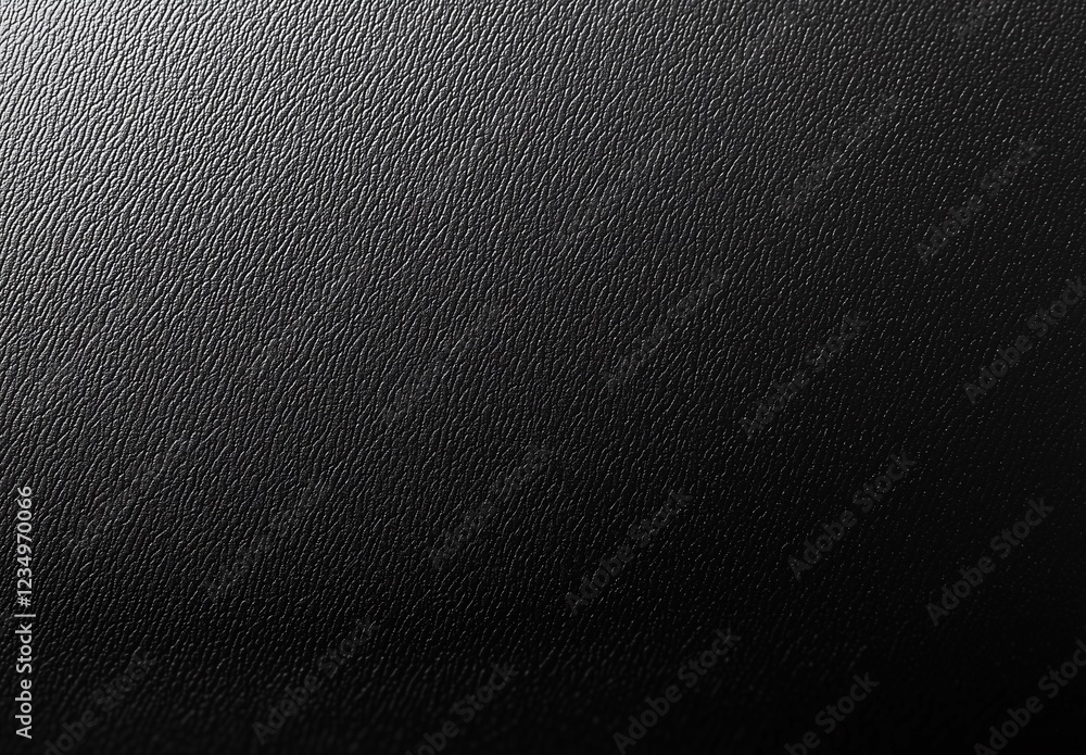 Texture of Black Leather Material with Detailed Grain Pattern and Subtle Light Reflection Texture of Black Leather Material with Detailed Grain Pattern and Subtle Light Reflection