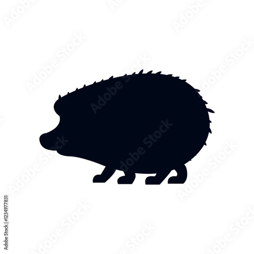 hedgehog cute animal vector symbol illustration