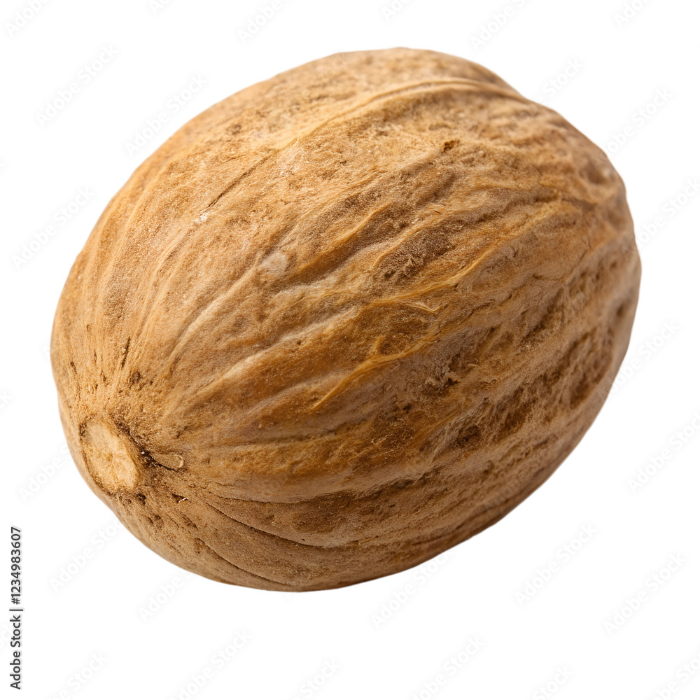 Whole nutmeg on a transparent background. Whole nutmeg on a transparent background.