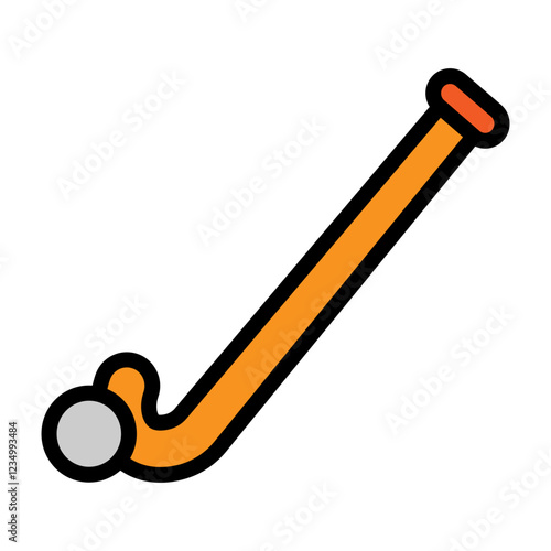 Photography Hockey Vector Filled Icon Design