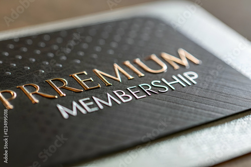 Customer Experience, A close-up of a premium membership card featuring a sleek design and elegant typography, emphasizing exclusivity and quality.