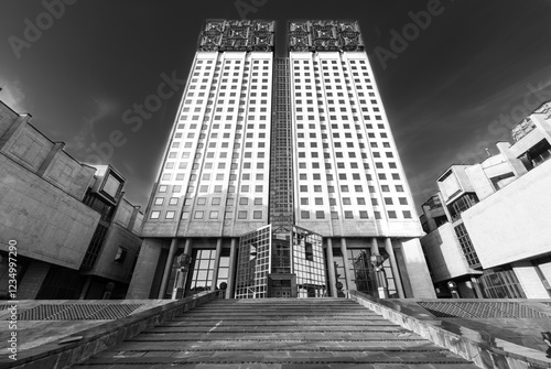 Rossiiskaia akademiia nauk Moscow architecture