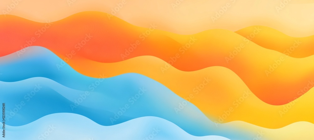 Abstract Orange Blue Wave Background Design Modern Fluid Summer Texture Art Web Cool Warm Waves Abstract Orange Blue Wave Background Design Modern Fluid Summer Texture Art Web Cool Warm Waves