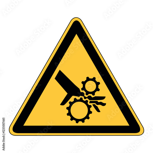 Wallpaper Mural Achtung drehende Maschinenteile, Finger abgeschnitten, gequetscht - Icon, Symbol, Logo, Firmenzeichen, Warnzeichen, Schild, Warndreieck Torontodigital.ca