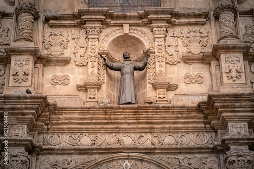 front view of the basilica of san francisco -concept of religion