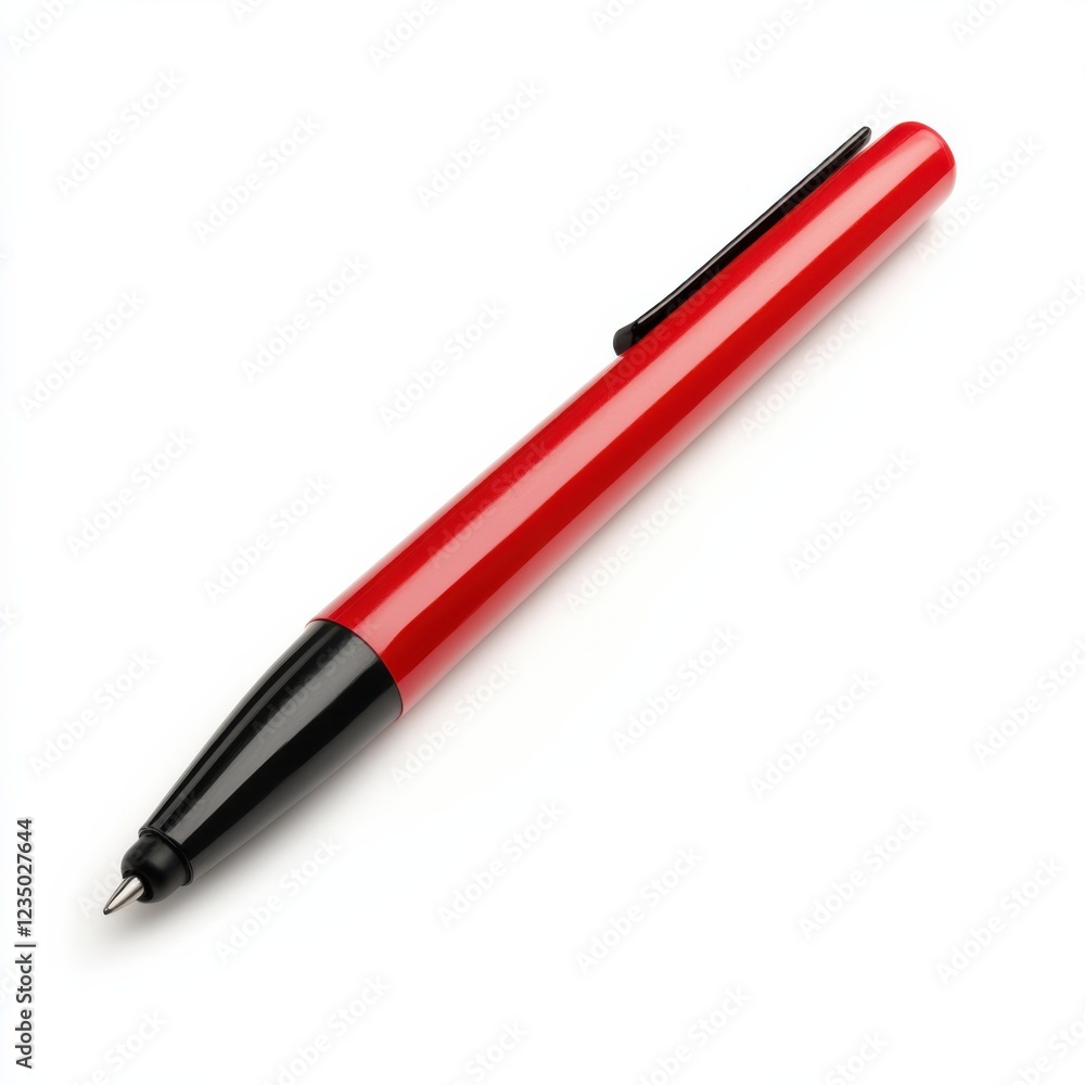 ballpoint pen with retractable tip isolated on white background ballpoint pen with retractable tip isolated on white background