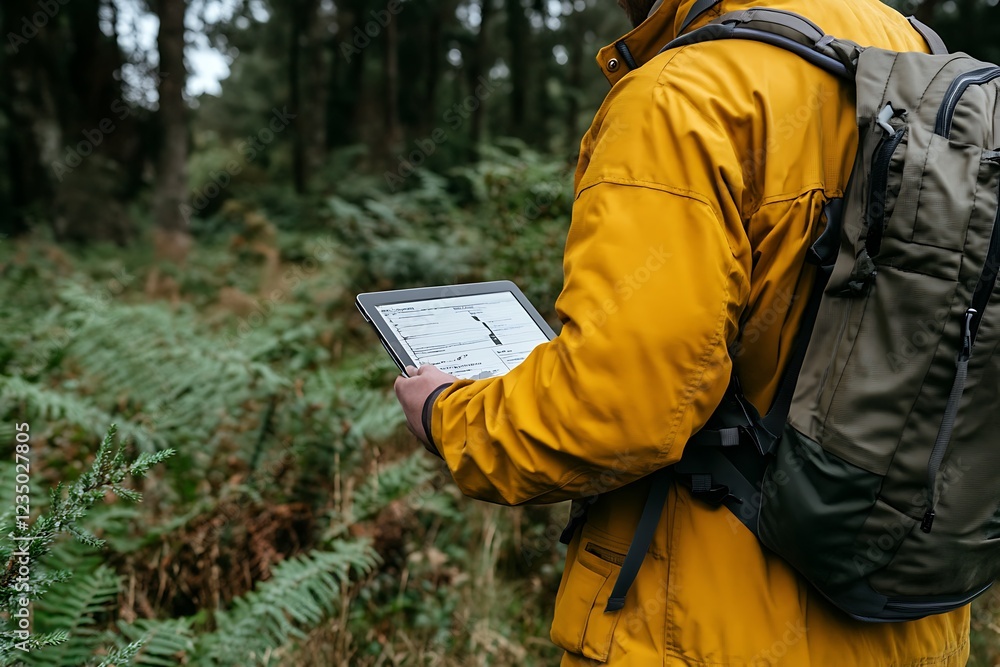 Fototapeta premium Nature Data Analysis in the Forest