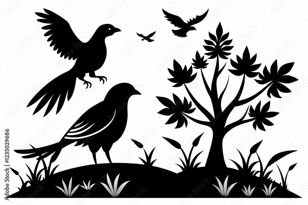 Naklejka premium illustration of a bird