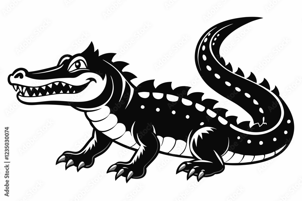 Obraz premium crocodile silhouettes 