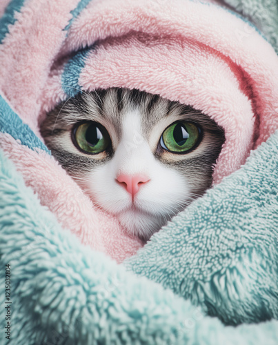a cat under the covers, generative AI 