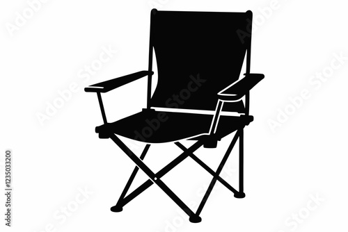 camping chair silhouette