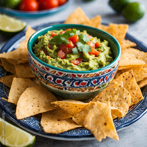 nachos and guacamole