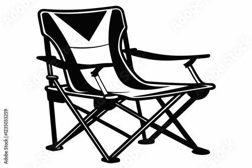 camping chair silhouette