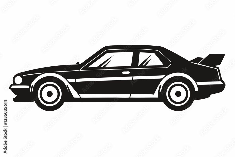 Obraz premium car silhouette