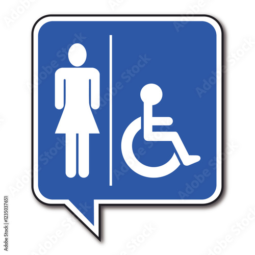 Logo toilettes femmes.