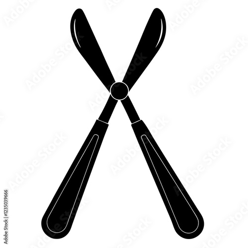  silhouette vector of various knives and sharp tools, scissors tool vector illustration	