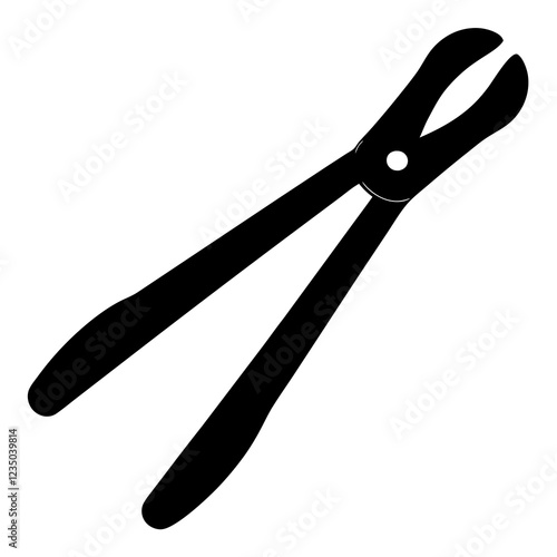  silhouette vector of various knives and sharp tools, scissors tool vector illustration	