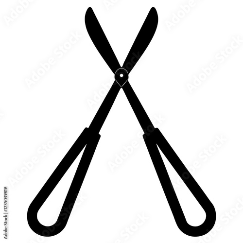  silhouette vector of various knives and sharp tools, scissors tool vector illustration	