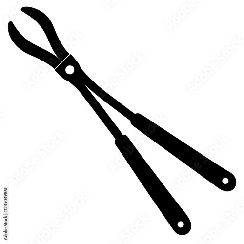  silhouette vector of various knives and sharp tools, scissors tool vector illustration	