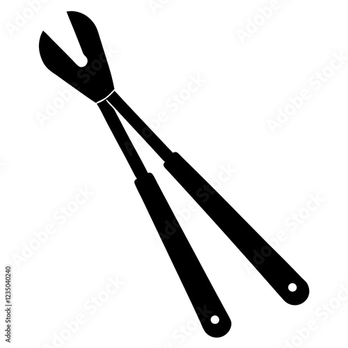  silhouette vector of various knives and sharp tools, scissors tool vector illustration	