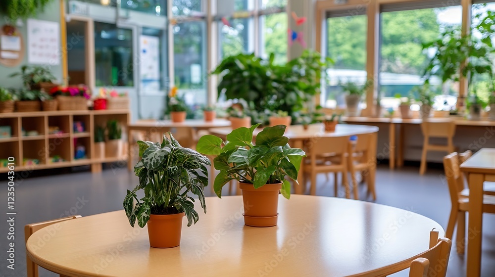 Greenery and Sunlight in Modern Indoor Classroom Promoting Interactive and Vibrant Learning : Generative AI Greenery and Sunlight in Modern Indoor Classroom Promoting Interactive and Vibrant Learning : Generative AI