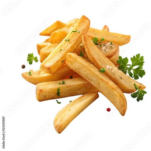 A Delicious Pile of Golden French Fries